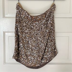 Vince Sequin Embellishments Mini Skirt